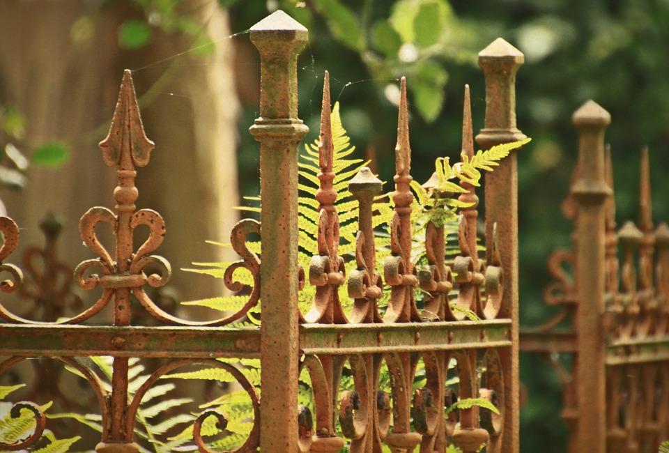 Cemetery, Tomb, Grave, Fence, Metal Fence, Ornament